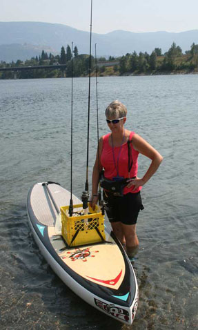 Sup fishing on sale rack